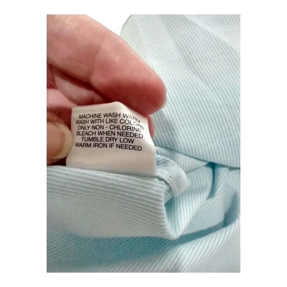 Men’s Cremieux Classics Slim Fit Stretch Oxford Short Sleeve Shirt Size Medium - Picture 5 of 9